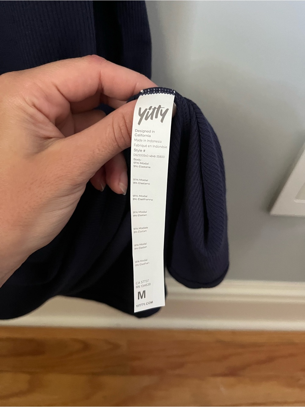 Yitty By Lizzo Soft Rib Deep Navy Blue Maxi Dress Size Medium NWT - Picture 11 of 16